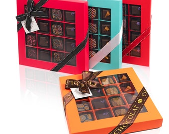 16pc Artisan NETO Chocolate Truffle Gift Box - Handcrafted Truffles. Vegan.  Gluten Free. Kosher Parve Certified. Made in Brooklyn, New York
