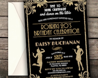 gatsby invitation etsy