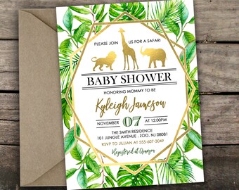 safari invitation etsy