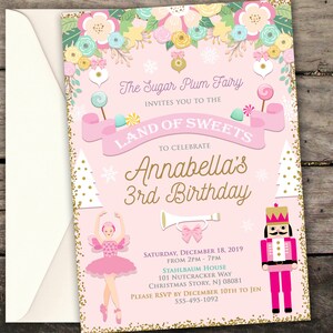 10% OFF Printed or Digital Nutcracker Birthday Invitation Nutcracker Baby Shower Christmas Birthday Invitation Winter Birthday Invitation