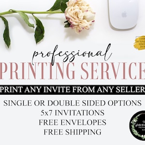Professional Printing Service . Printing Services . Invitation Printing . Print My Invitations . Printed Invitations From Any Seller