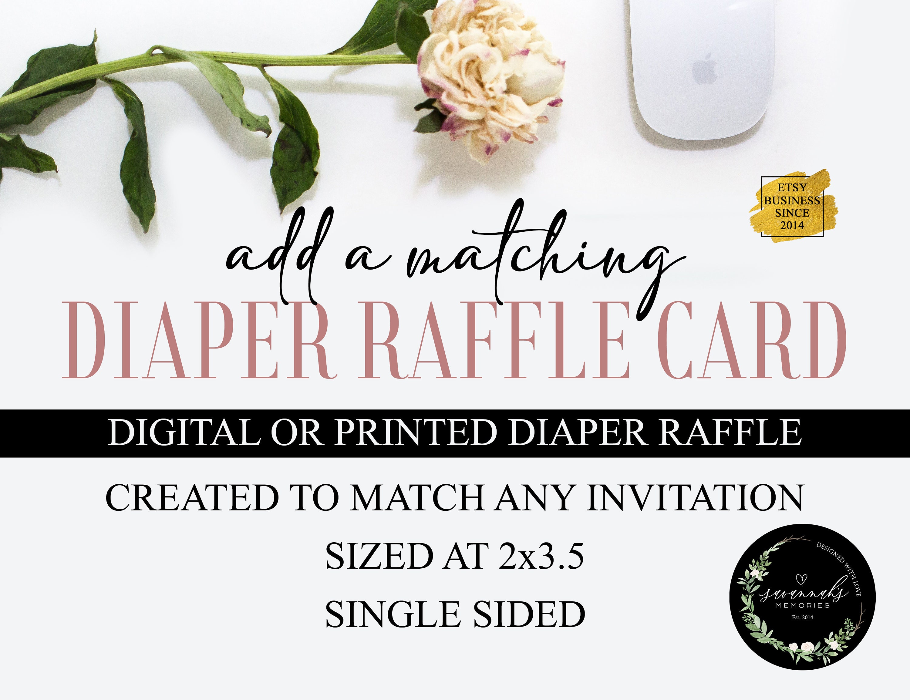 Add a Matching Diaper Raffle Card - Etsy