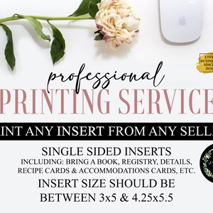 Professional Printing Service . Printing Services . Insert Printing . Print My Inserts . Printed Inserts From Any Seller