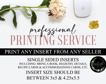 Professional Printing Service . Printing Services . Insert Printing . Print My Inserts . Printed Inserts From Any Seller