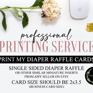 Professioneller Druckservice. Druckservice. Windel-Raffle-Druck. Drucke meine Windel-Tombola. Gedruckte Windel-Tombola von jedem Verkäufer