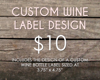 Printed or Digital Custom Christmas Wine Bottle Labels Holiday Wine Label (Includes Photo Labels) with Custom Holiday Phrase, Year, and Name