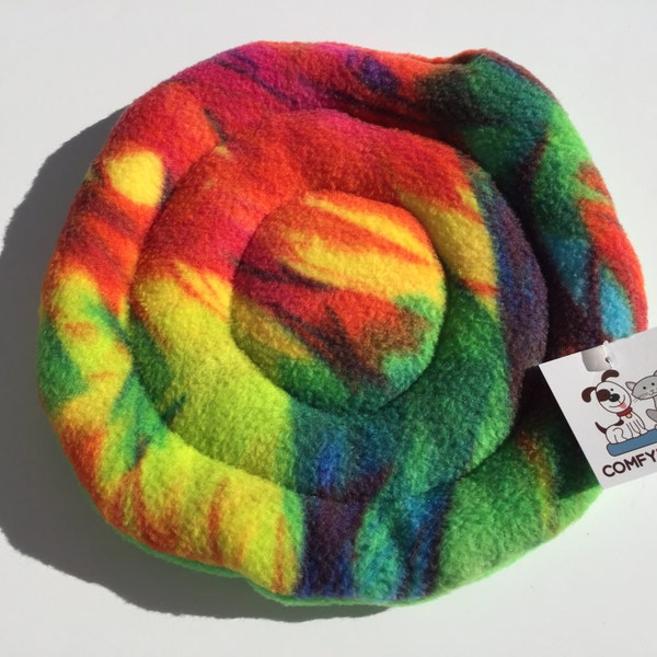 Small Pet Toys, Soft Pet Toys, Flying Disc, Fleece Frisbee, Indoor Dog Toys, Puppy Toy, Small Toy, LGBT Pride, Rainbow Pride Gifts