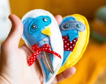 Sewing Pattern: Felt Owl Brooch