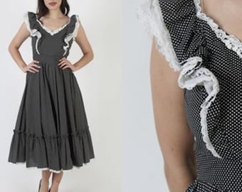 Vintage Gunne Sax by Jessica Midi Dress Size 9