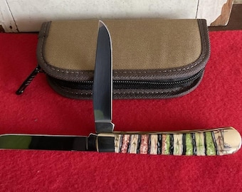 Navaja Case Custom Trapper Navaja Fossil