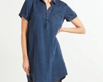 Vestido de mezclilla azul Chambray de Rails Talla - S