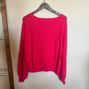 Free People Found My Friend Boulce Pullover Rock Candy Bright Pink - Size S image 5