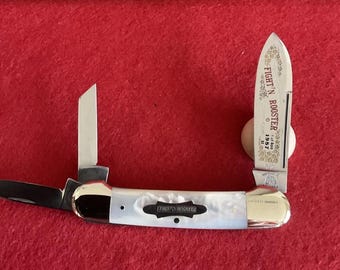 Fight’n Rooster 1987 Perlmutt SN# 12, 1 von 400 Frank Buster Messer