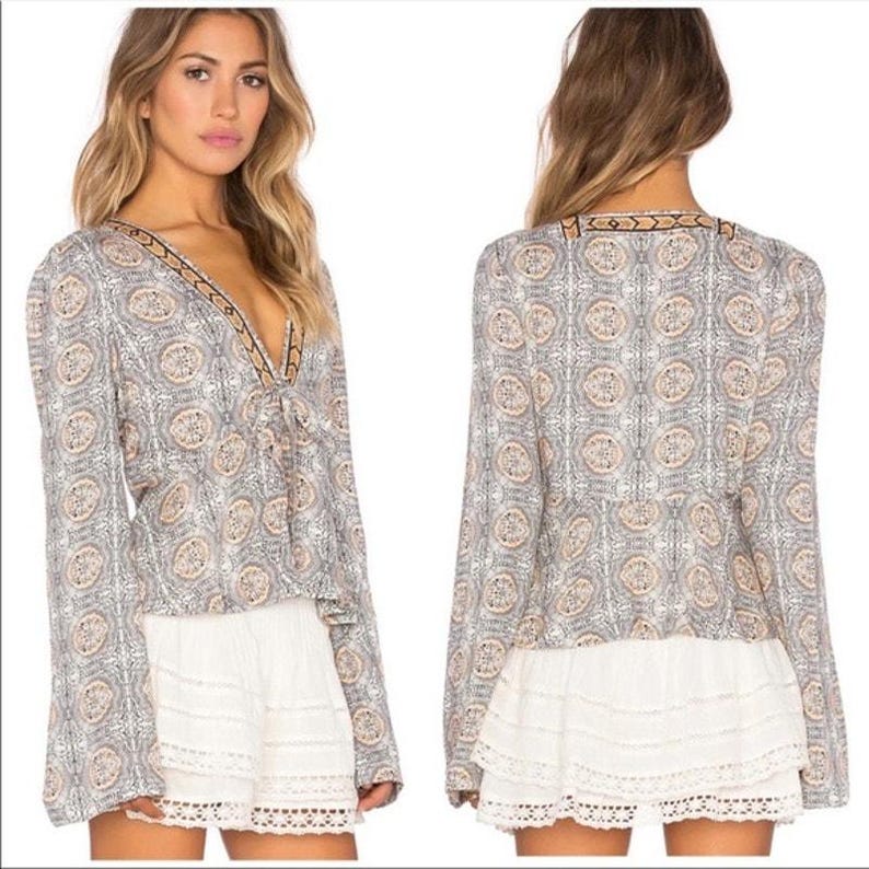 Free People Time of Your Life Top in Ivory - Size XS image 10