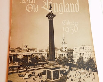 1950年イギリス壁掛けカレンダー - Etsy 日本