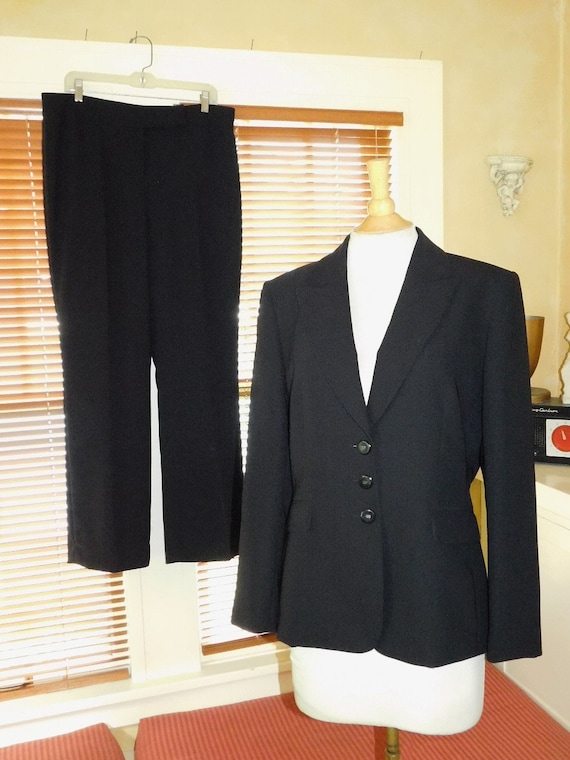 Womans Black Pant Suit - image 1