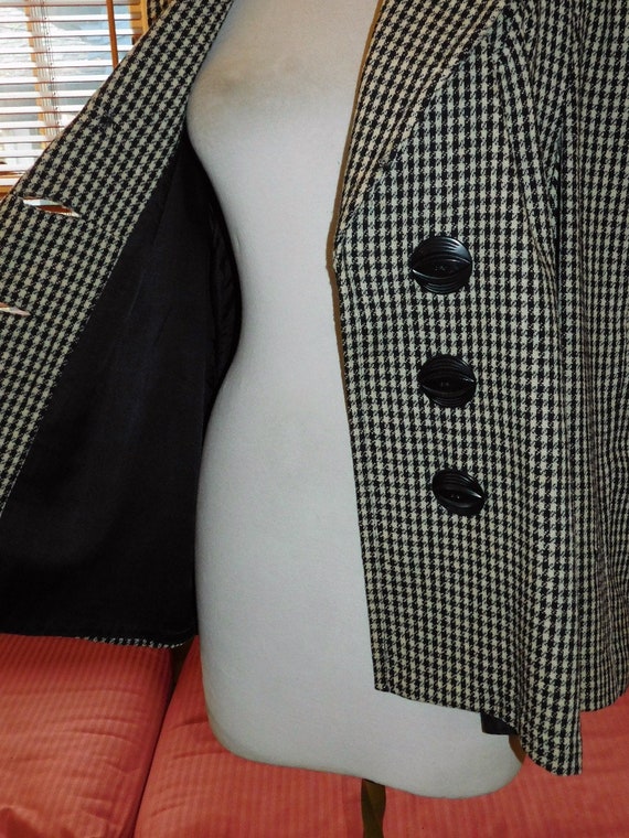 1950s Houndstooth Jacket - image 6