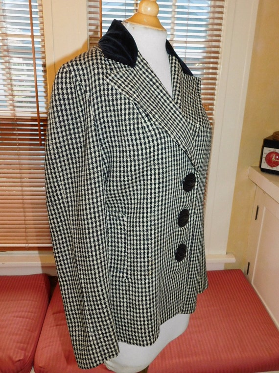 1950s Houndstooth Jacket - image 3