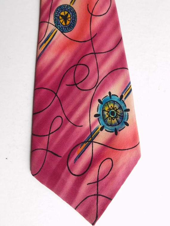 40's Hand Painted Tie