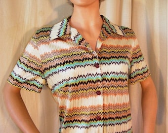 Circa 1970 Vintage Shirt Dress