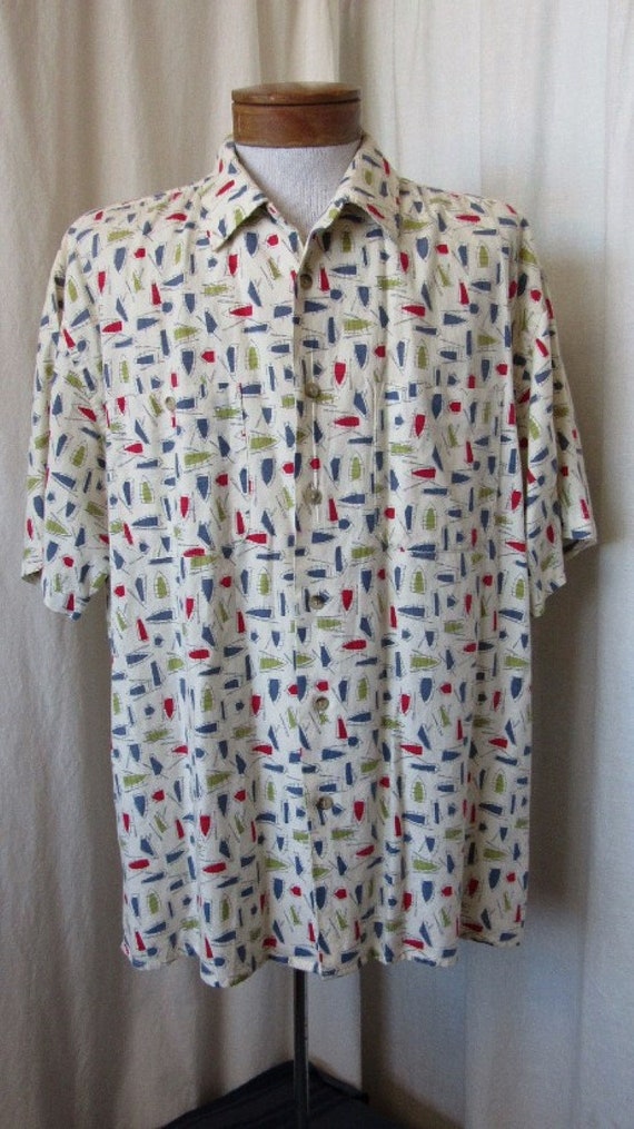 80's Print Shirt-Eddie Bauer - image 1