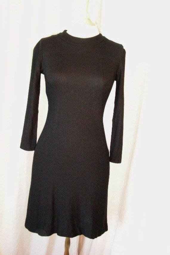 60's Little Black Dress - image 4