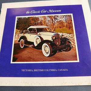 Victoria Auto Museum Besucherbroschüre