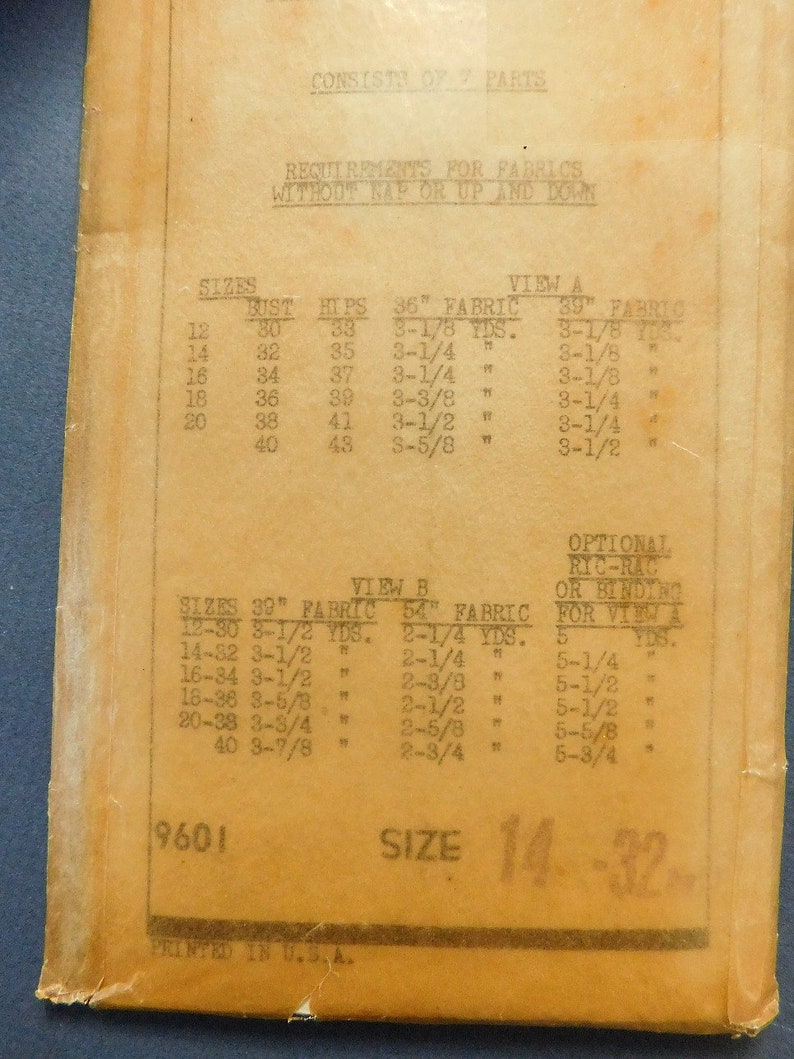 1930s Marian Martin Pattern 9601 - Etsy