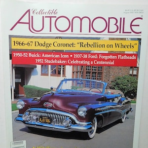 Revista de automóviles coleccionables de 1995