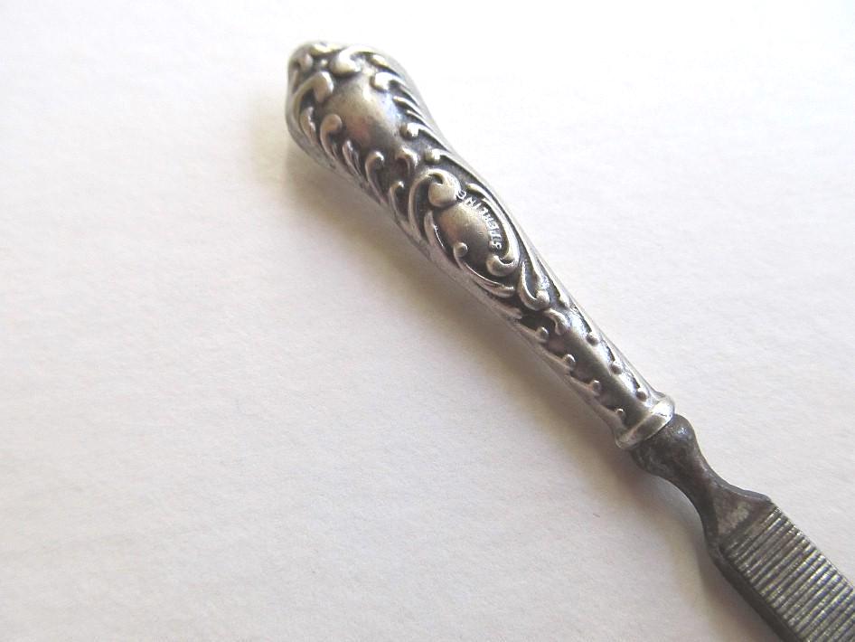 ビクトリア朝 純銀ハンドル ネイルファイル 爪やすり アンティーク 骨董品 レア ビクトリア朝の爪やすり - Etsy 日本