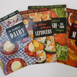 Lot 4 Cooking Booklets 1952