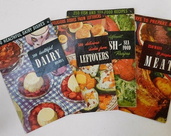 Lot 4 Cooking Booklets 1952