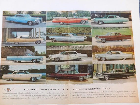 1963 Cadillac's - Etsy