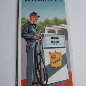 Wegenkaart Washington DC uit 1963