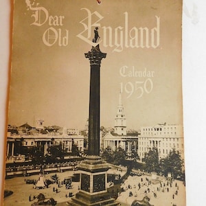 1950 British Wall Calendar