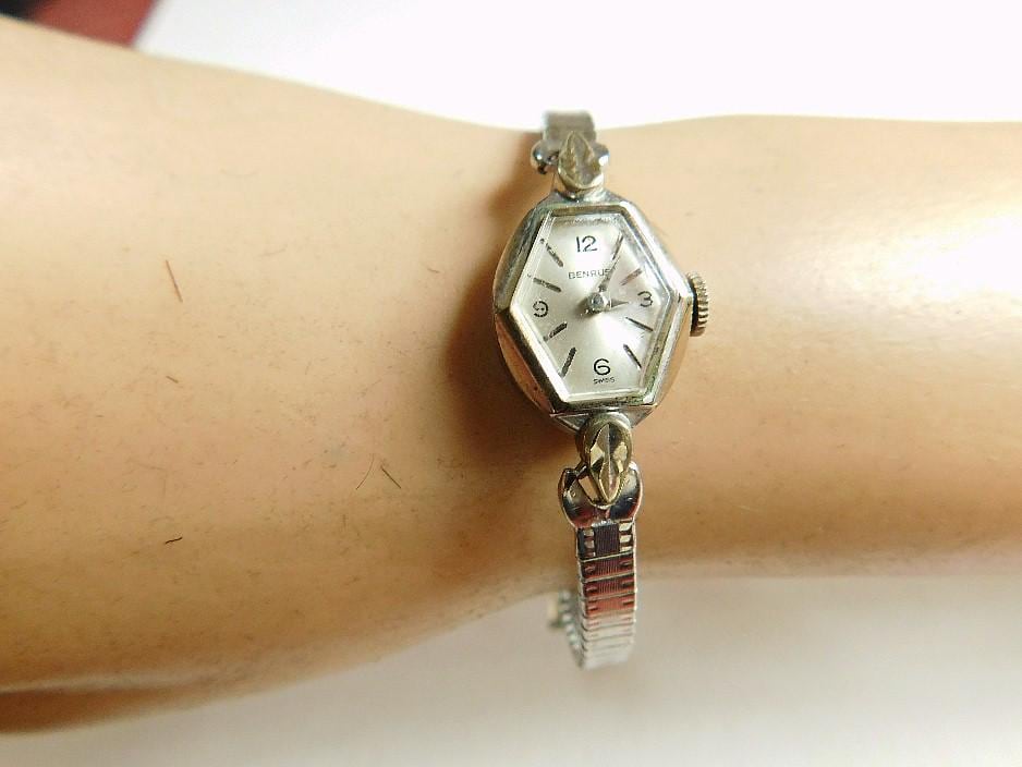 Benrus Vintage winding Ladies\' Stainless Steel Watch - Silver & Cream Dial Woman main image 2
