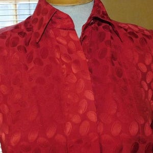Oleg Cassini Blouse & Scarf