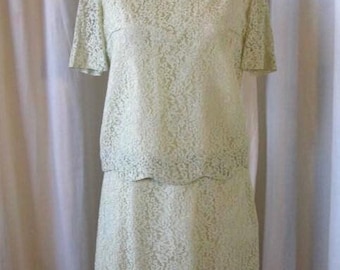 1960's Lace Two Piece Set