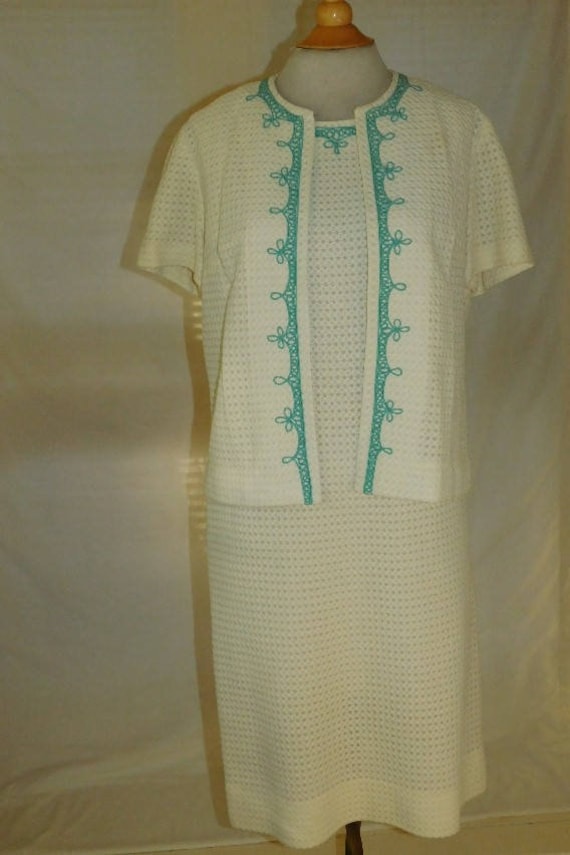 50's/60's Dress & Jacket Set - image 2