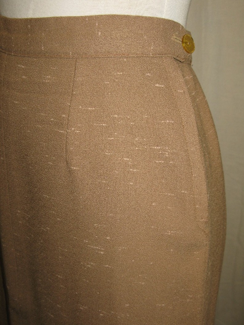 Woman/'s 1950/'s Flecked Mocha Suit