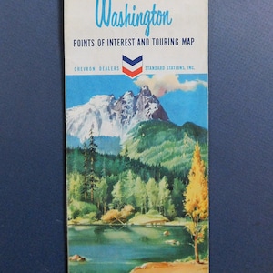 Carte routière de l'État de Washington, 1964