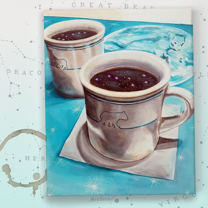 Coffee Shop Constellations Big Dipper Little Dipper / Ursa Etsy