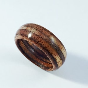 mens wood wedding ring Marine Ply ring engineered wood ring unique mens ring cheap engagement ring rustic ring unique wedding ring, image 1