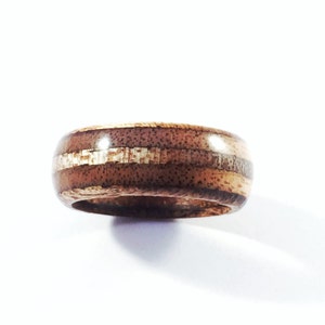 mens wood wedding ring Marine Ply ring engineered wood ring unique mens ring cheap engagement ring rustic ring unique wedding ring, image 3