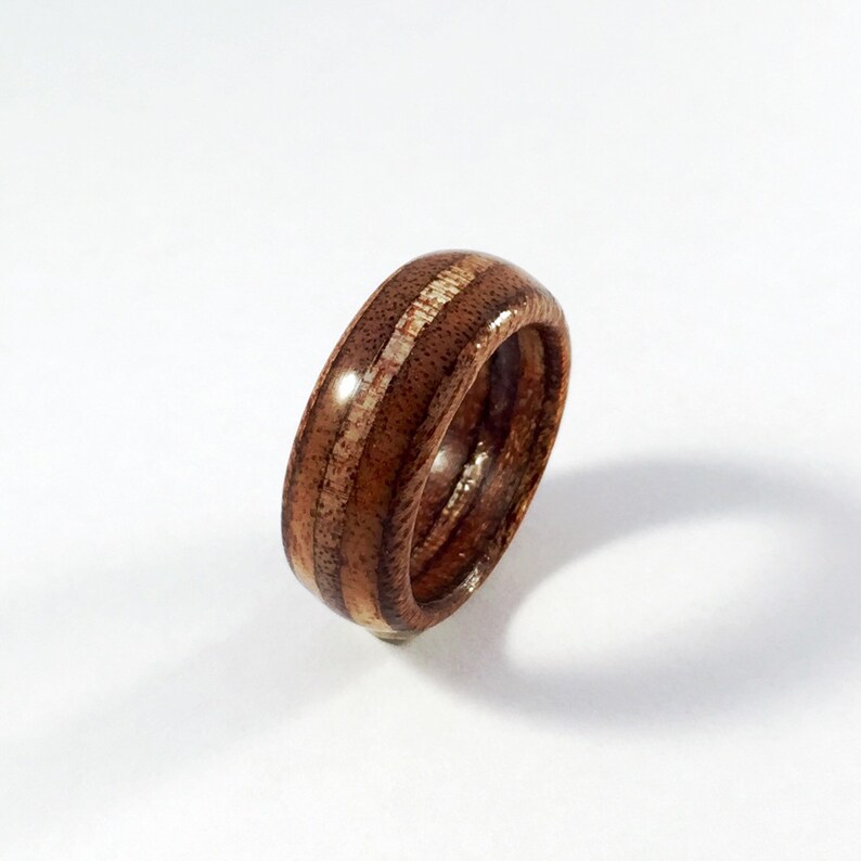 mens wood wedding ring Marine Ply ring engineered wood ring unique mens ring cheap engagement ring rustic ring unique wedding ring, image 2