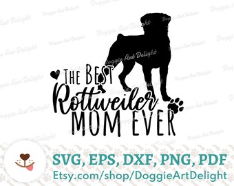 Download Rottweiler Mom Svg Etsy