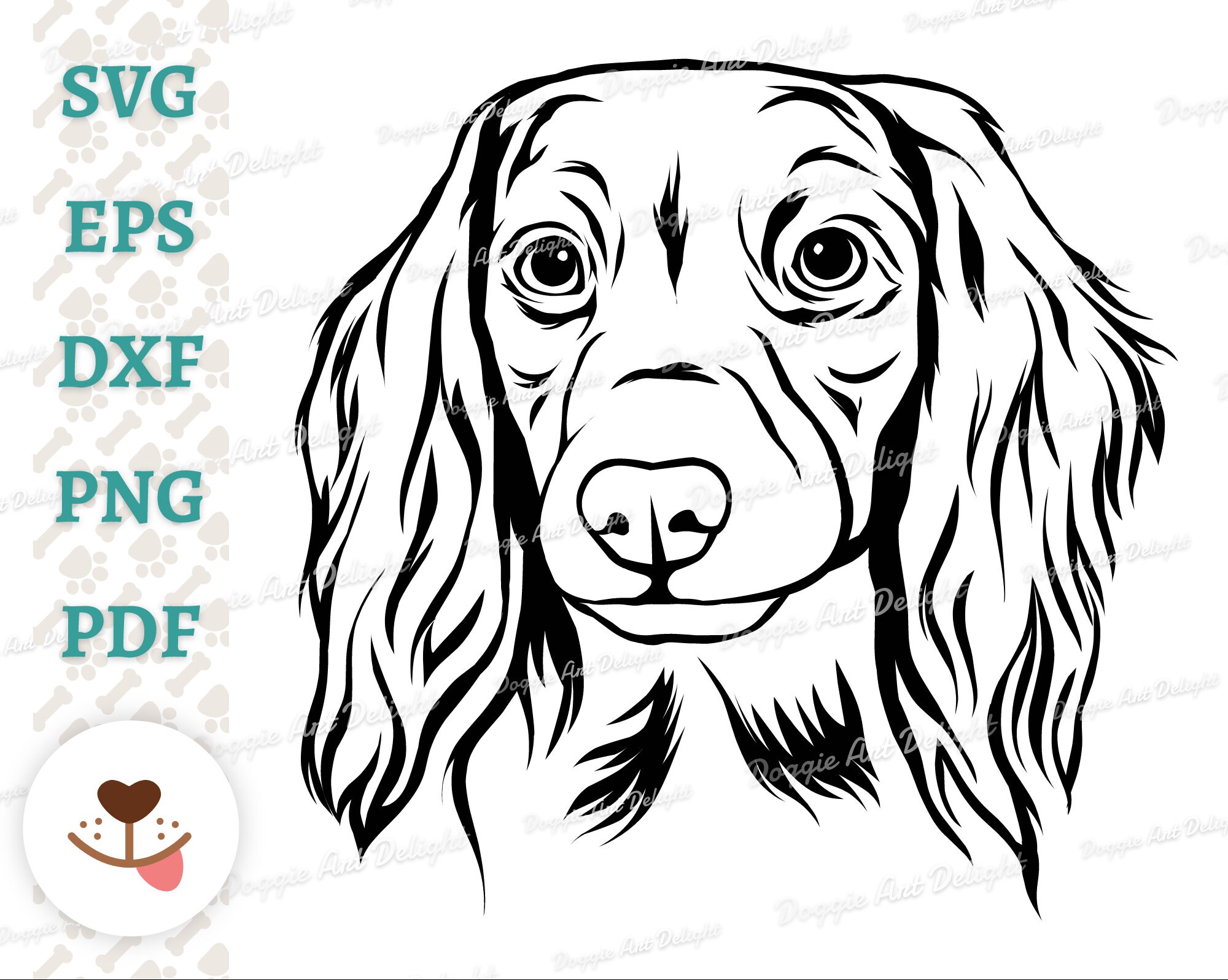 Long Haired Dachshund Svg File for Cricut Long Hair Dachshund Etsy Canada