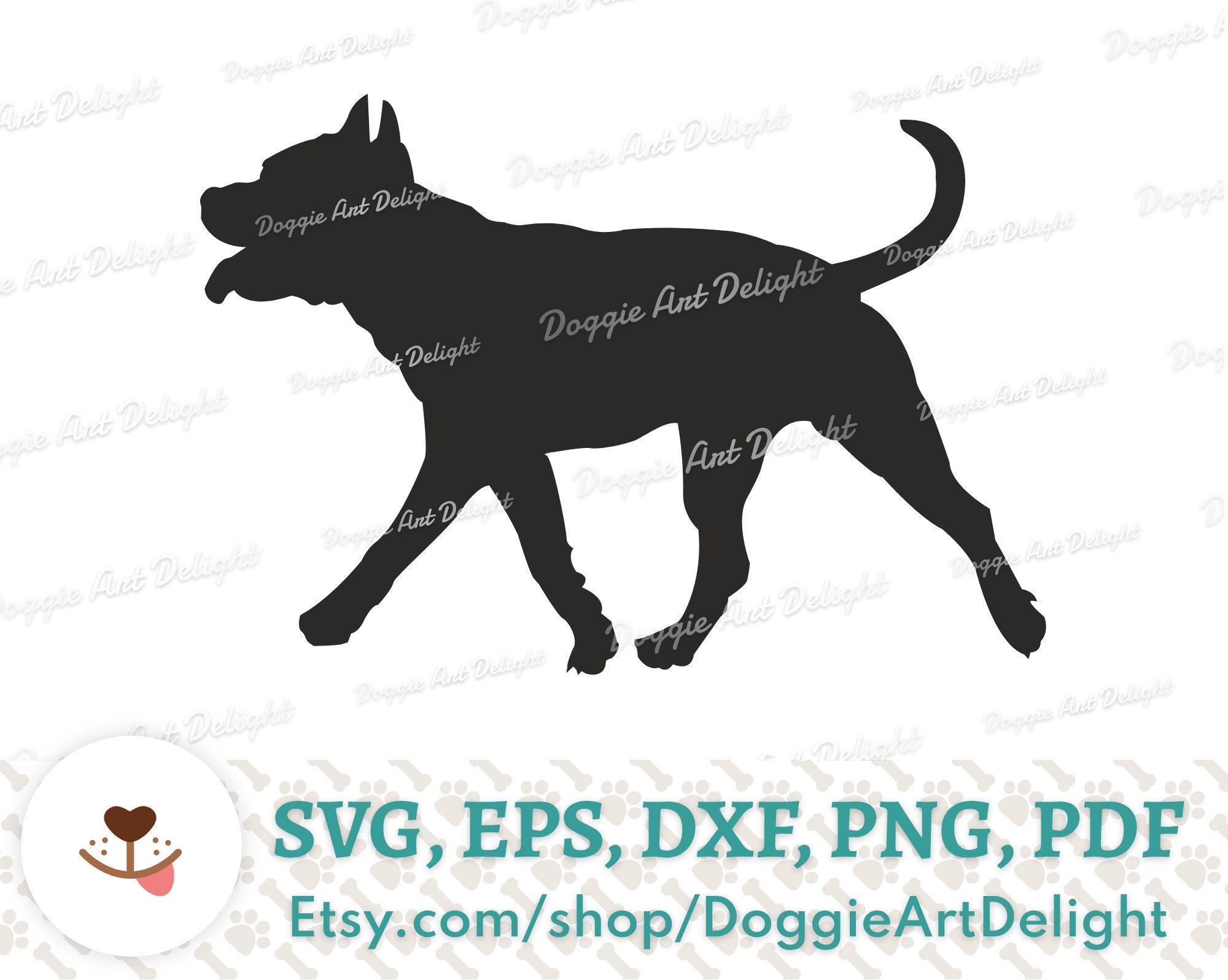 Staffy Dog Silhouette Svg File For Cricut American New Zealand | lupon