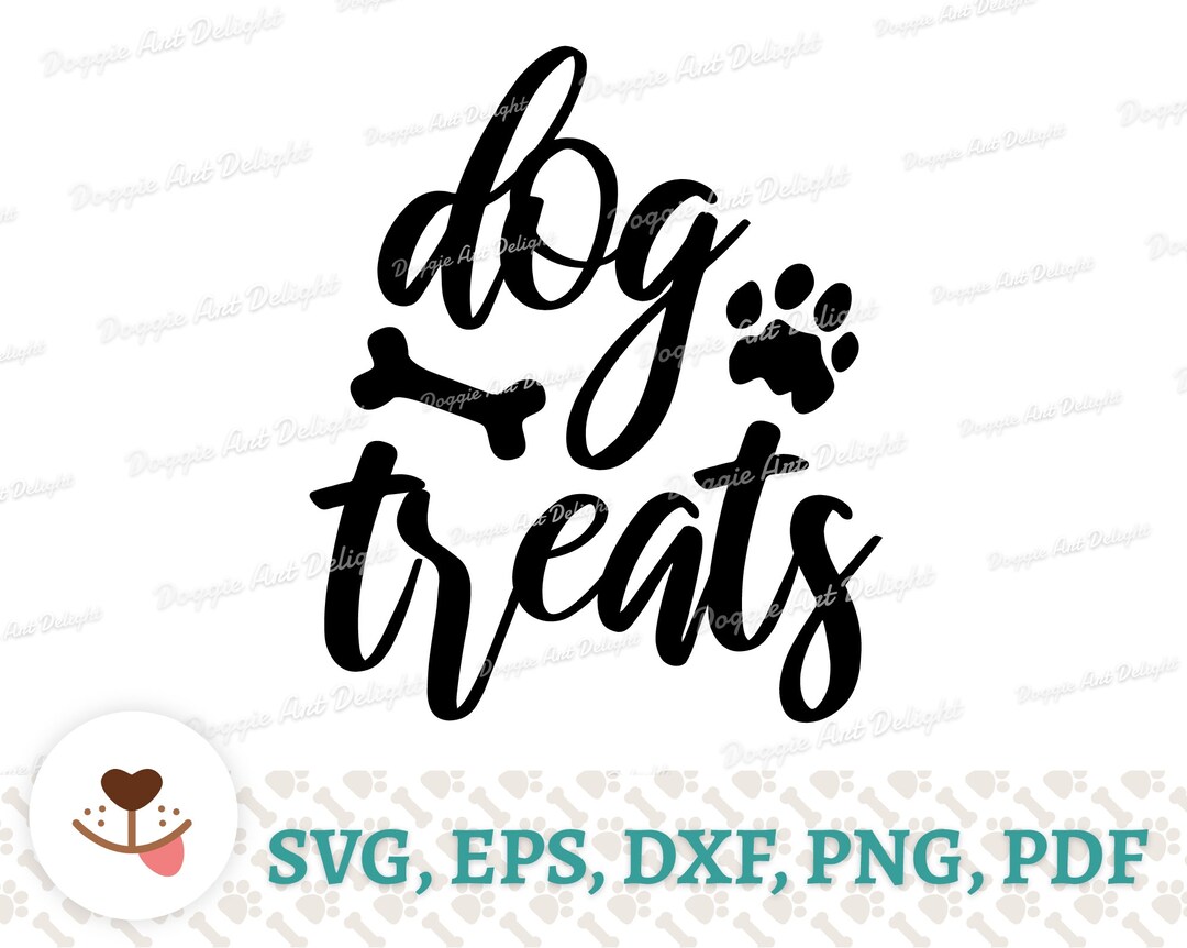 Dog Treats Svg File for Cricut Dog Treat Jar Vector Graphic - Etsy