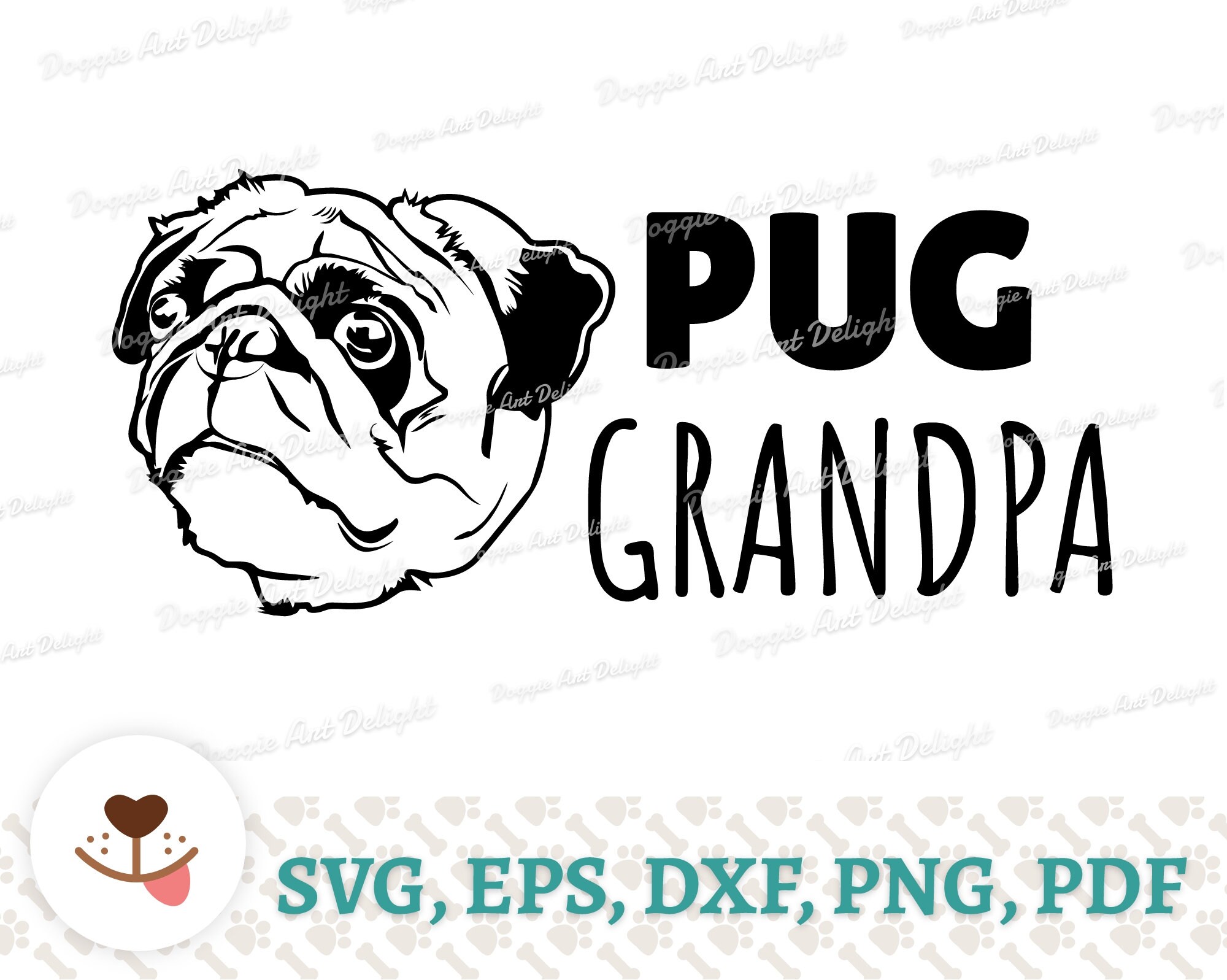pug grandpa shirt